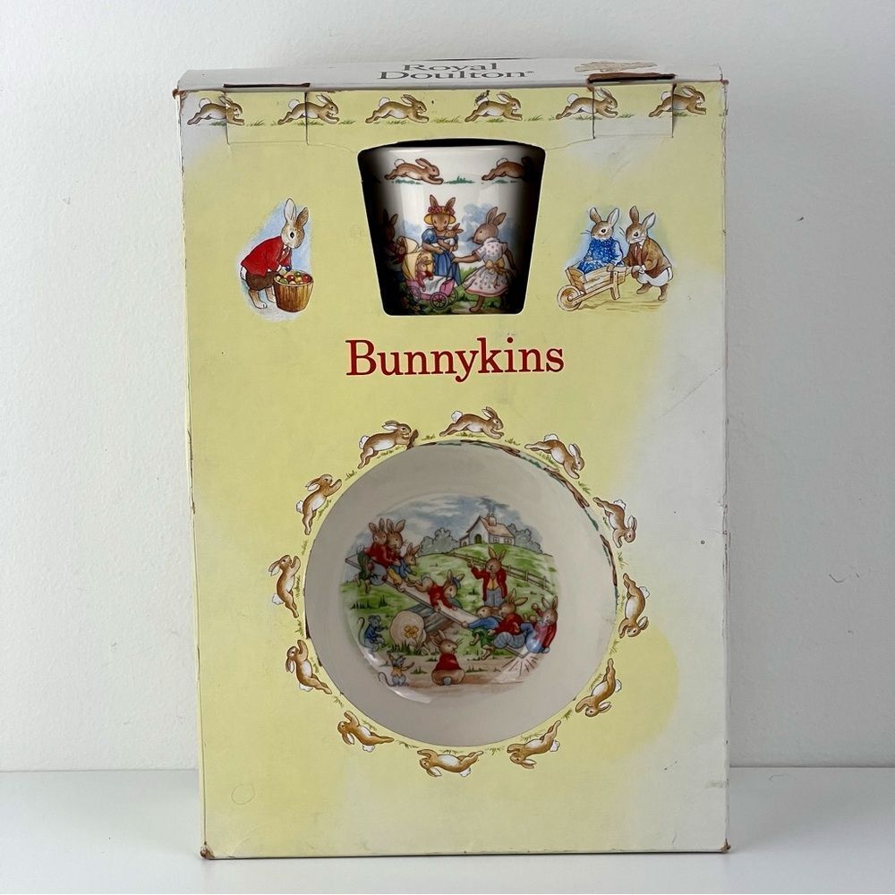 Royal Doulton Bunnykins 3 Piece Childens Set 1989